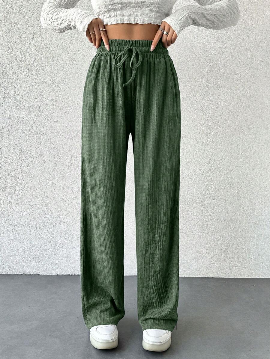 SHEIN ZIELONE SPODNIE CASUAL S06__M