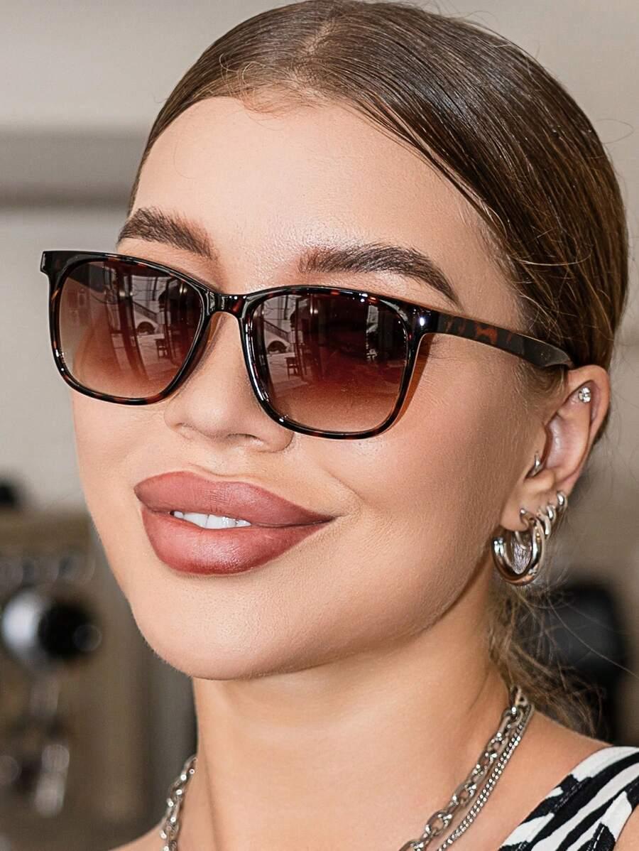 SHEIN OKULARY PRZECIWSŁONECZNE ANIMAL PRINT S07