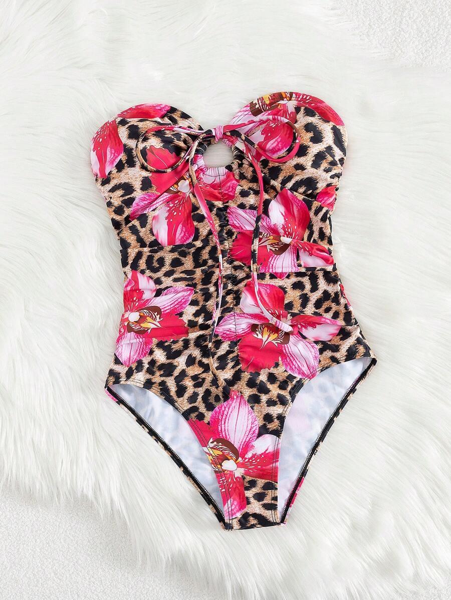 SHEIN JEDNOCZĘŚCIOWY STRÓJ KĄPIELOWY S09__L