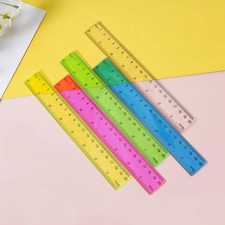SHEIN PLASTIKOWA LINIJKA 5-PACK S07
