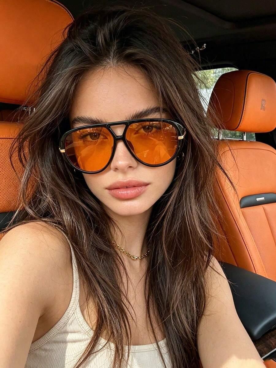 SHEIN OKULARY PRZECIWSŁONECZNE PILOTKI S07