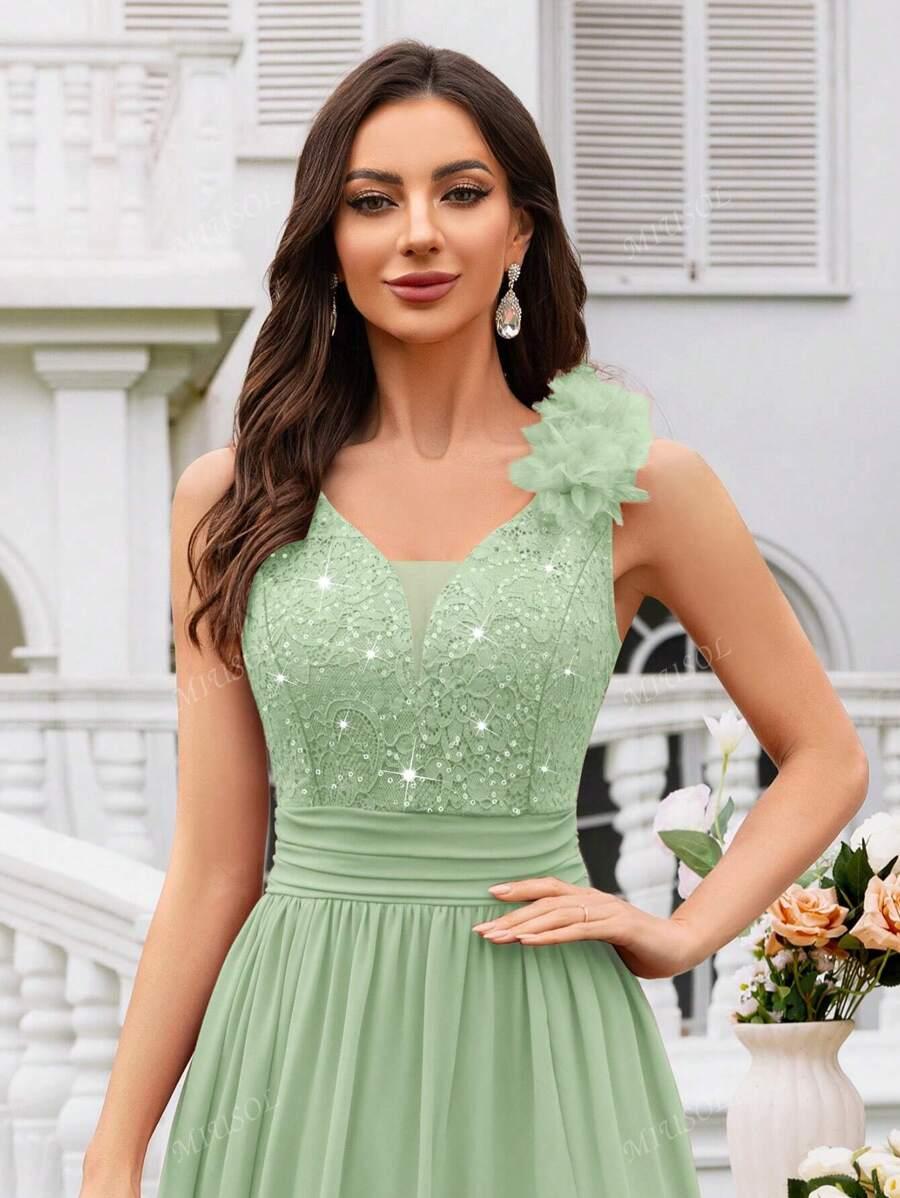 SHEIN ZIELONA MAXI SUKIENKA S06__XXL