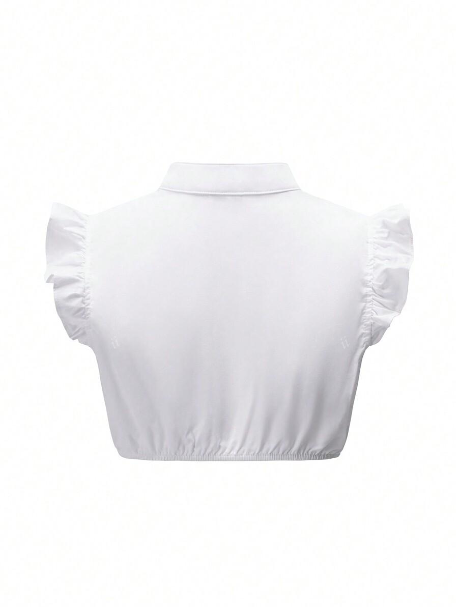 SHEIN BIAŁY TOP GUZIKI S06__M