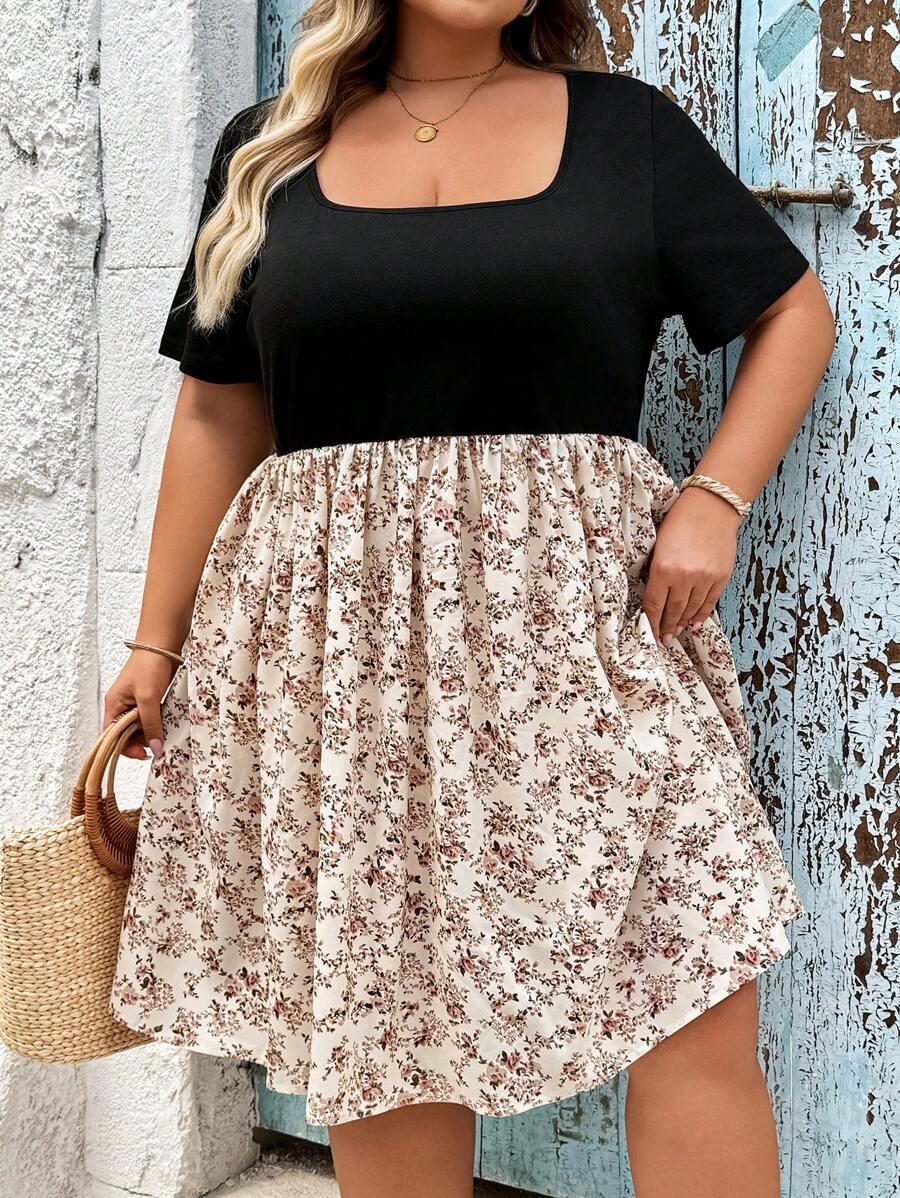 SHEIN SUKIENKA WZÓR KWIATY S06__54