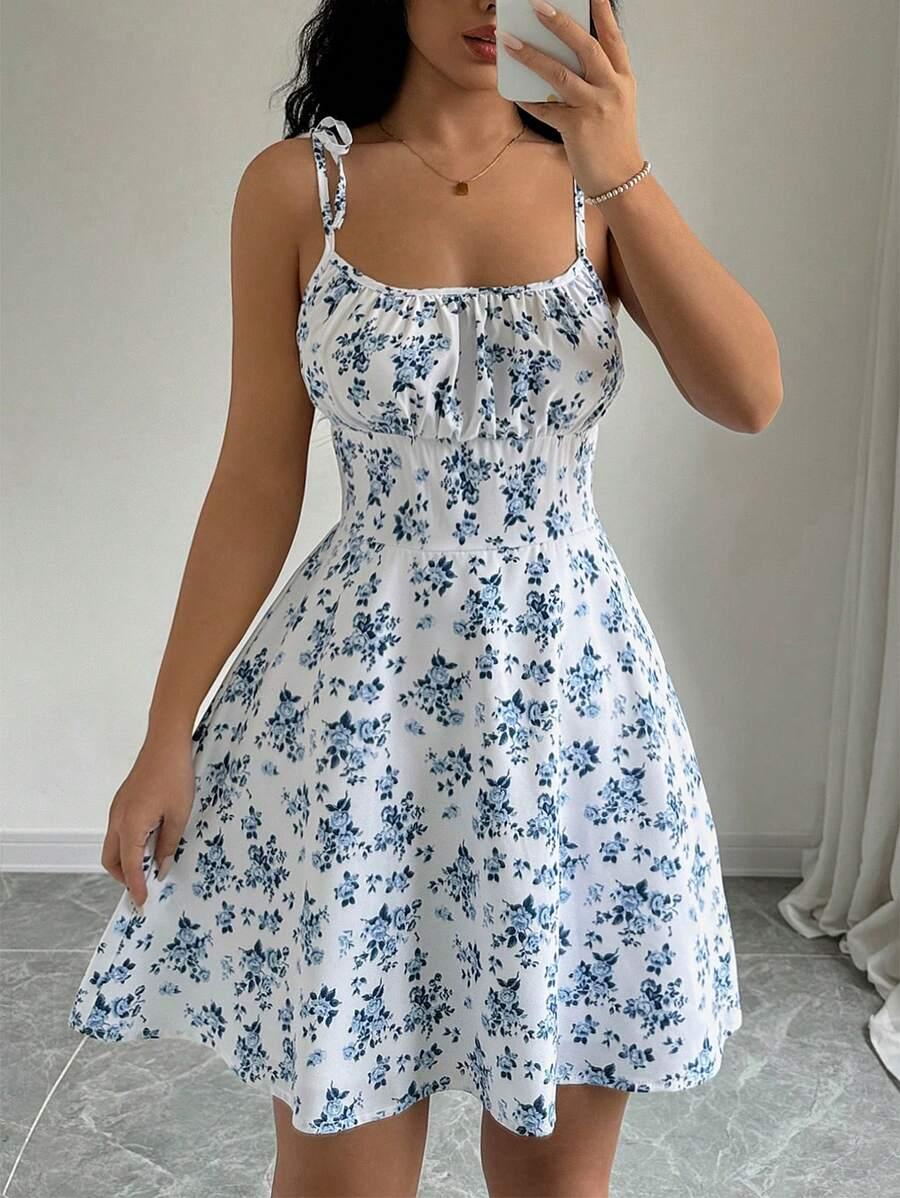 SHEIN SUKIENKA W KWIATY S06__M