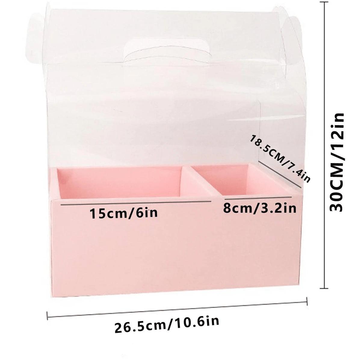 SHEIN RÓŻOWE PUDEŁKO PREZENTOWE 26,5X18,5X30