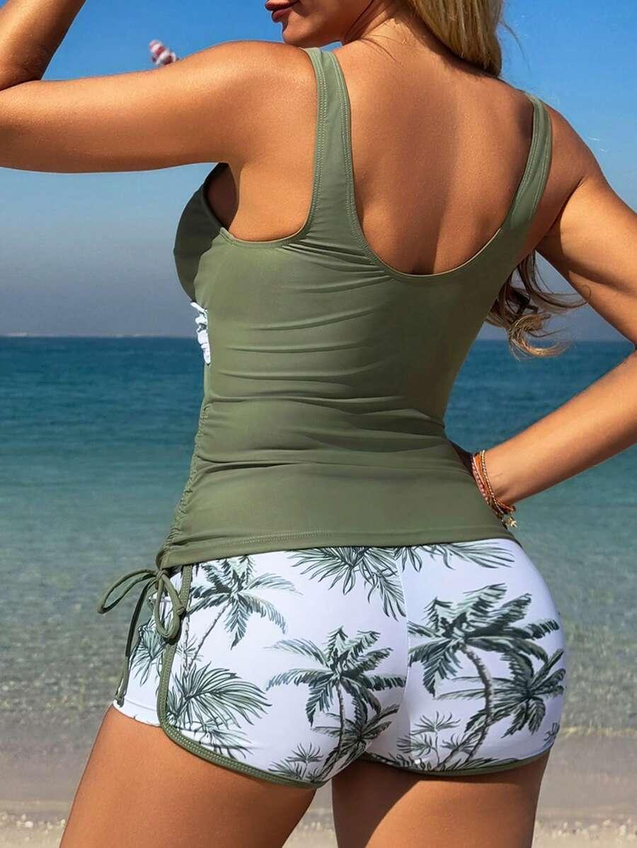 SWIM LUSHOIRE GÓRA OD BIKINI PRINT TROPICAL KONTRAST S09__L