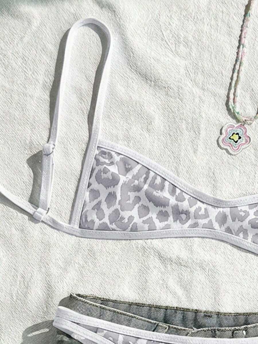 SWIM MOD DWUCZĘŚCIOWY STRÓJ KĄPIELOWY ANIMAL PRINT S09__XXS
