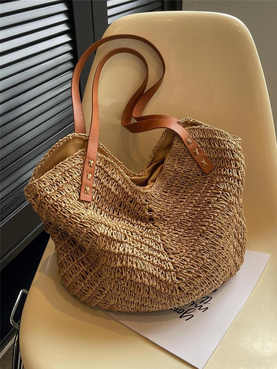 SHEIN BRĄZOWA TOREBKA NA RAMIĘ S07__37X2X33CM