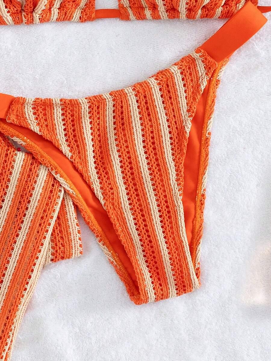 SHEIN DWUCZĘŚCIOWY STRÓJ KĄPIELOWY SPODNIE S09__XS