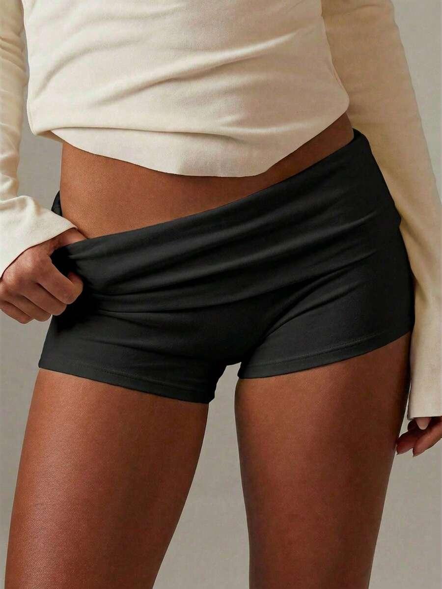 SHEIN CZARNE KRÓTKIE SPODENKI S09__XS