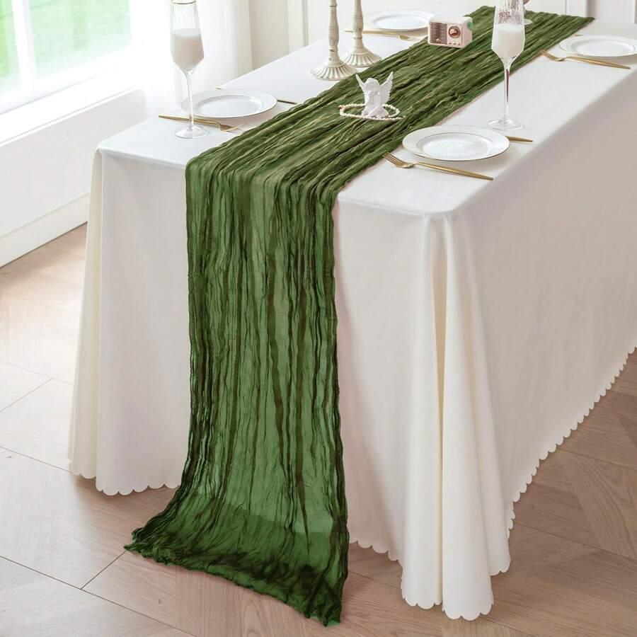 SHEIN ZIELONY BIEŻNIK NA STÓŁ S07__400X90