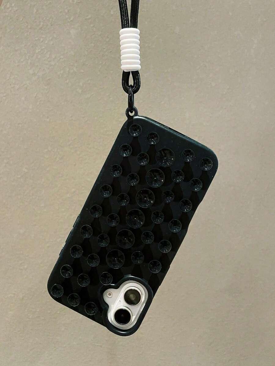 SHEIN CZARNE ETUI Z PRZYSSAWKĄ I UCHWYTEM IPHONE 13 S07