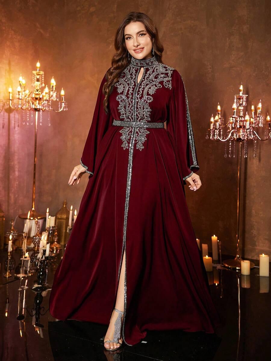 UNITHORSE MAXI SUKIENKA ZDOBIENIE CEKINY S06__XXL