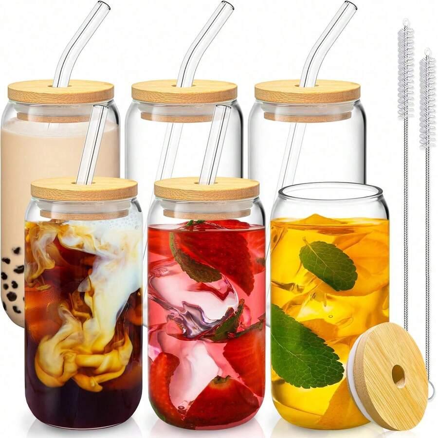 SHEIN SZKLANY KUBEK ZE SŁOMKĄ S07__350ML