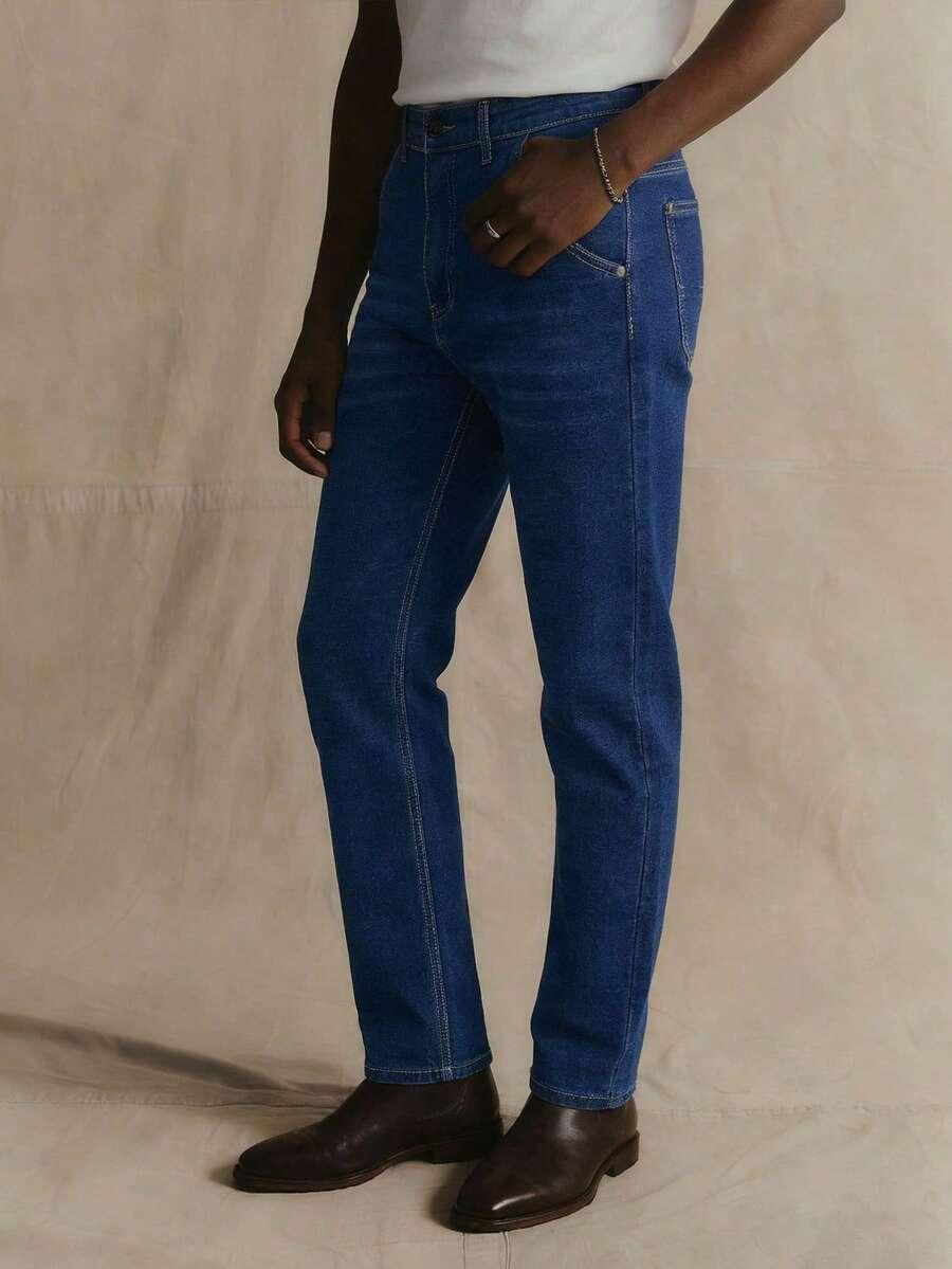 SHEIN NIEBIESKIE SPODNIE JEANSOWE S06__48