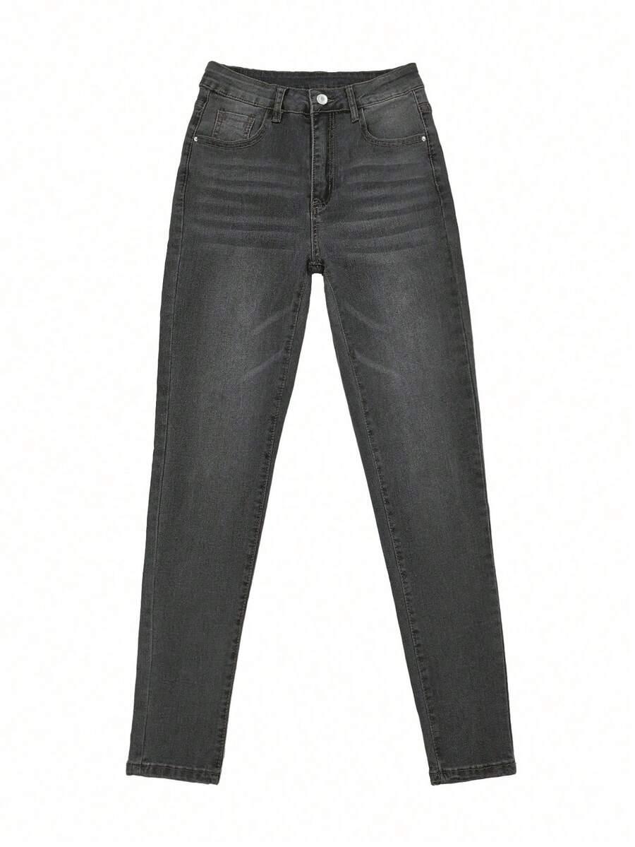 SHEIN SZARE SPODNIE JEANS S06__L