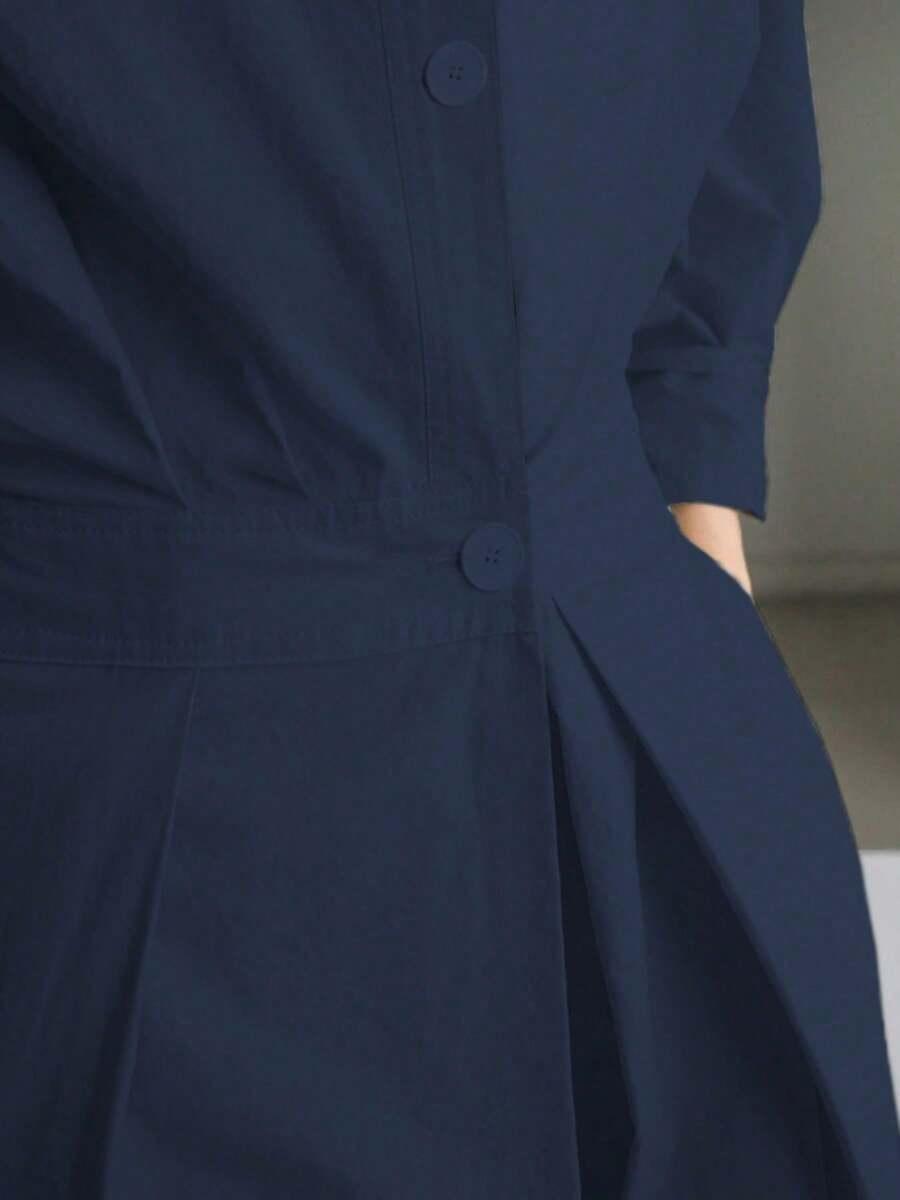 SHEIN GRANATOWA SUKIENKA RĘKAW 3/4 S06__XXL