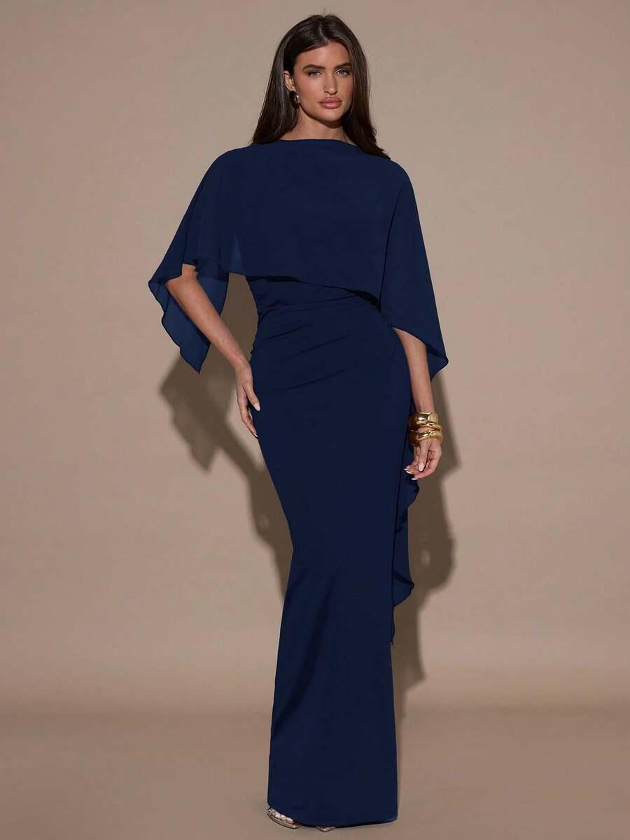 SHEIN NIEBIESKA MAXI SUKIENKA S06__S