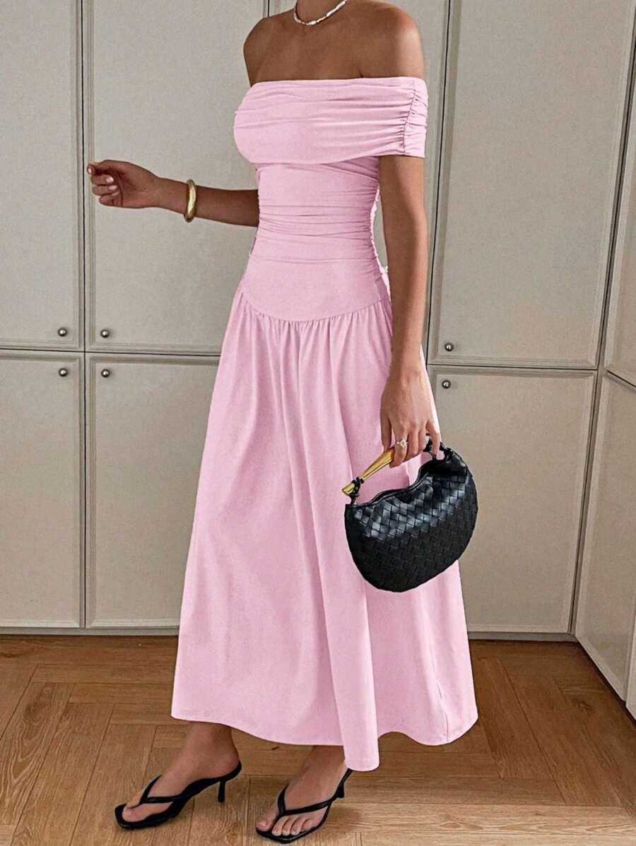 SIREN GAZE RÓŻOWA MAXI SUKIENKA S06__XL