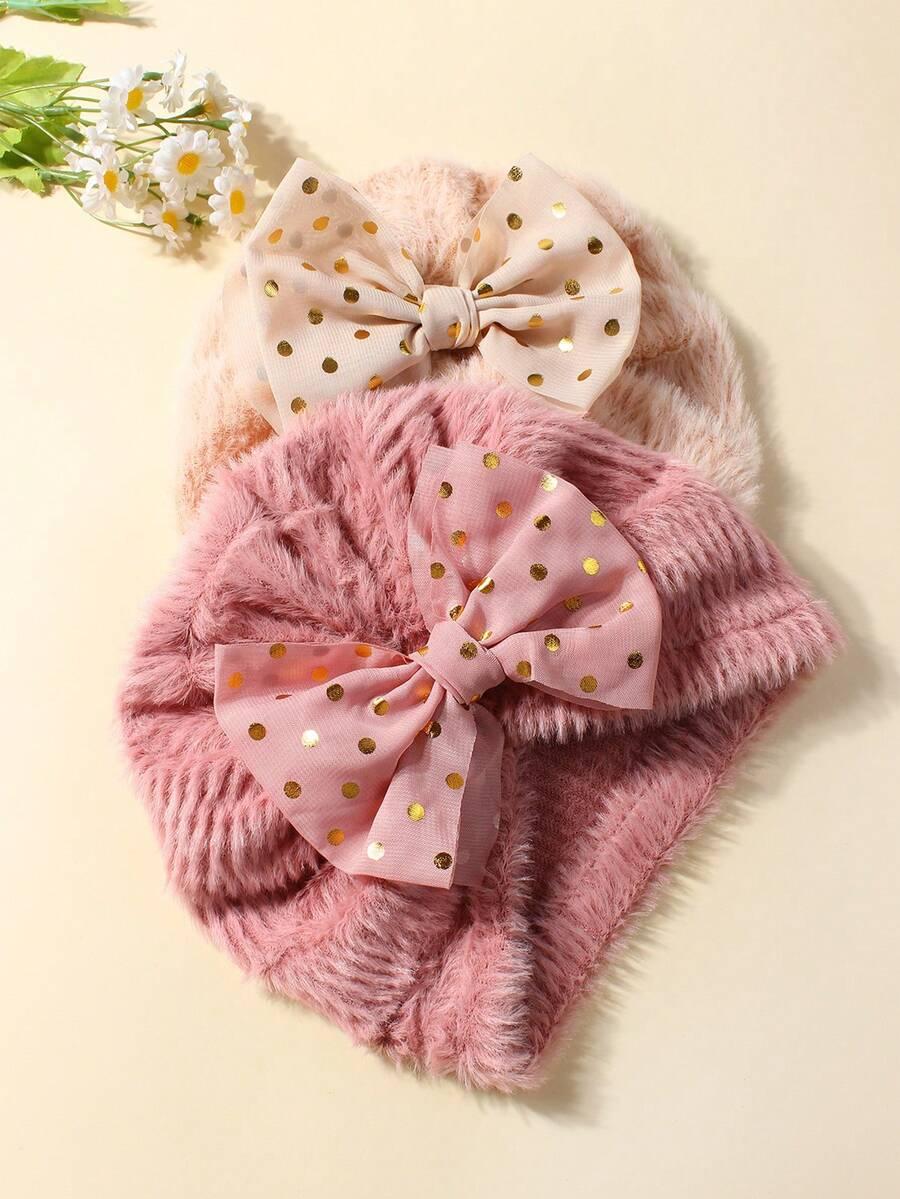 SHEIN RÓŻOWA CZAPKA 2-PACK W01__38-40