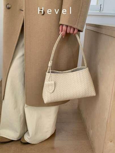 SHEIN KREMOWA TOREBKA NA RAMIĘ S07__28X16