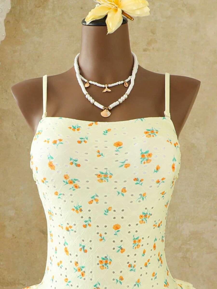 SHEIN JEDNOCZĘŚCIOWY STRÓJ KĄPIELOWY S09__M