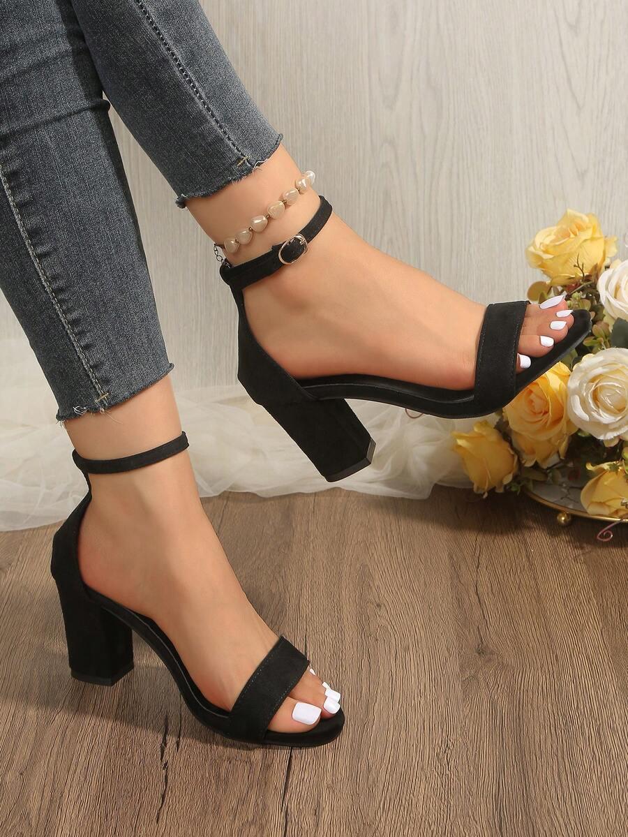 SHEIN CZARNE SANDAŁY OBCAS S06__36,5
