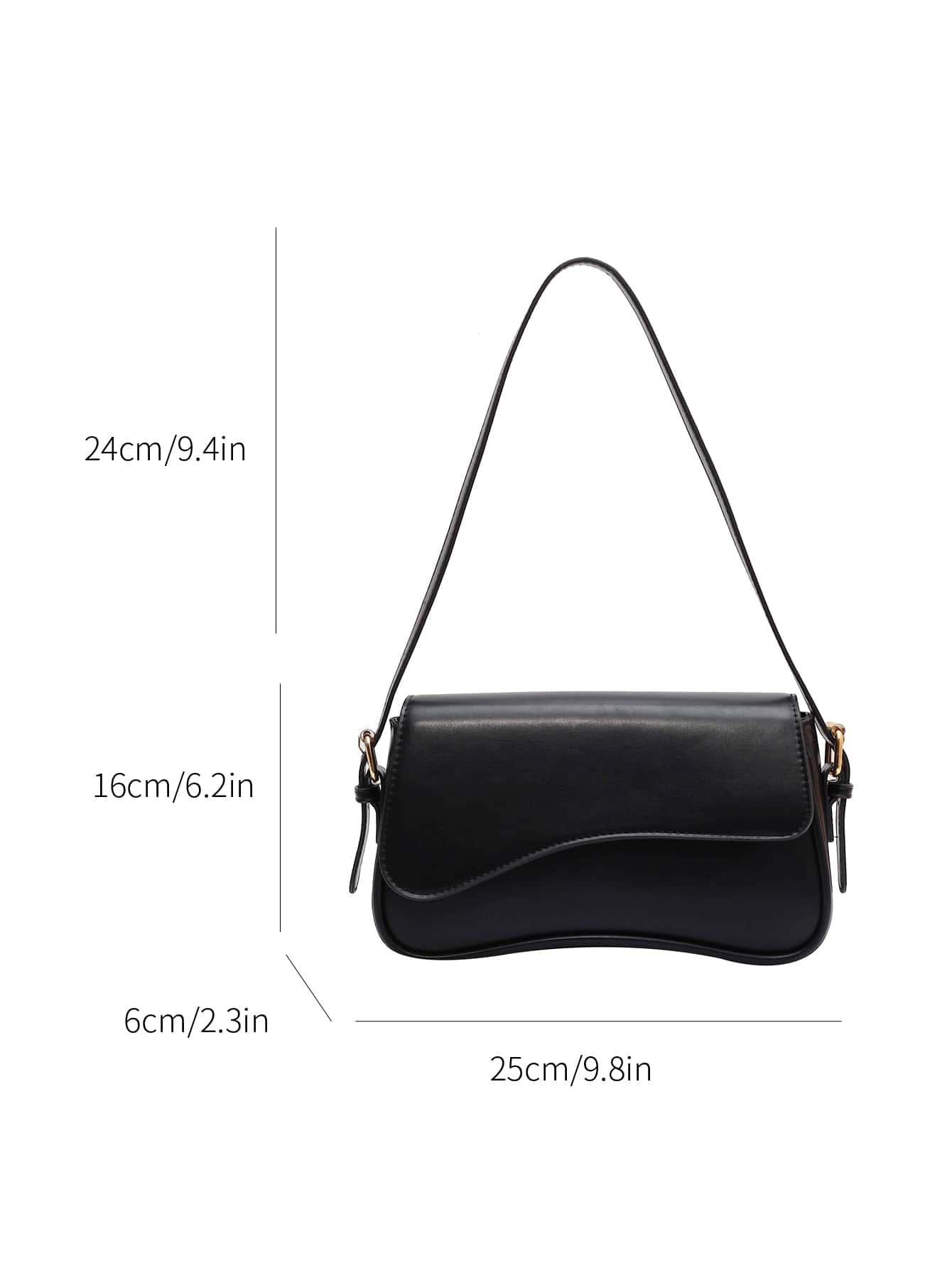 SHEIN CZARNA TOREBKA IMITACJA SKÓRY 16X25