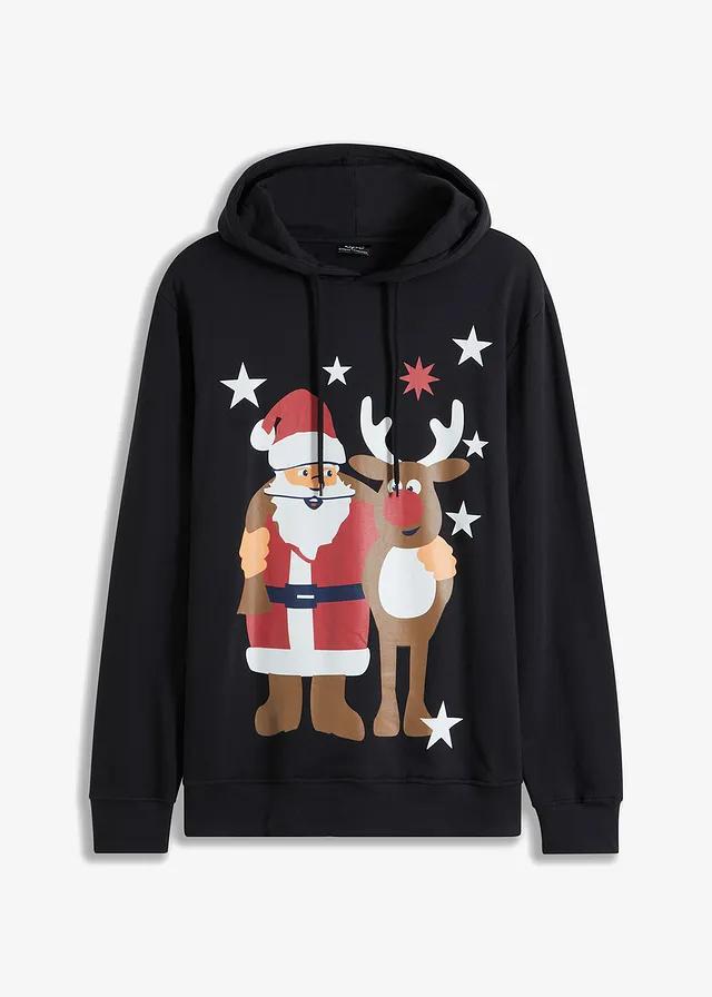 BLUZA Z KAPTUREM MOTYW ŚWIĄTECZNY BDD__72/74