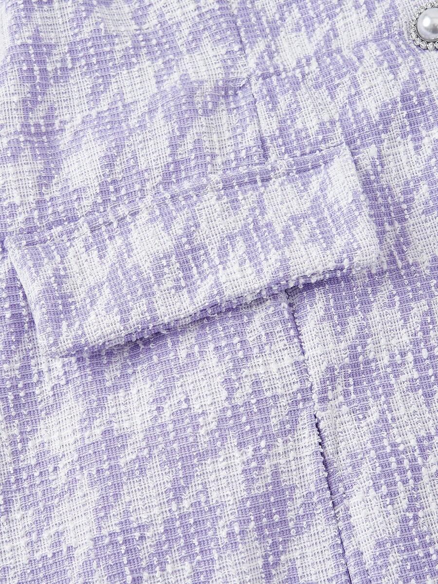 SHEIN FIOLETOWA SUKIENKA GUZIKI S06__XS