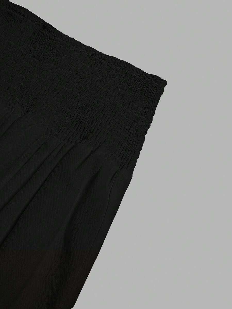 SHEIN CZARNA MAXI SPÓDNICA S06__M