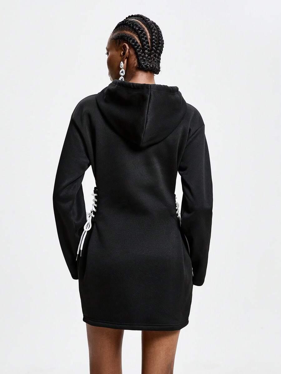 SHEIN CZARNA MINI SUKIENKA S06__L