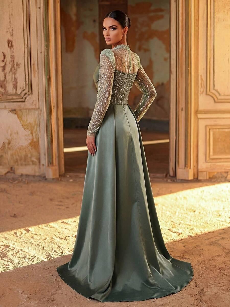 AUREIA ZIELONA MAXI SUKIENKA S06__M