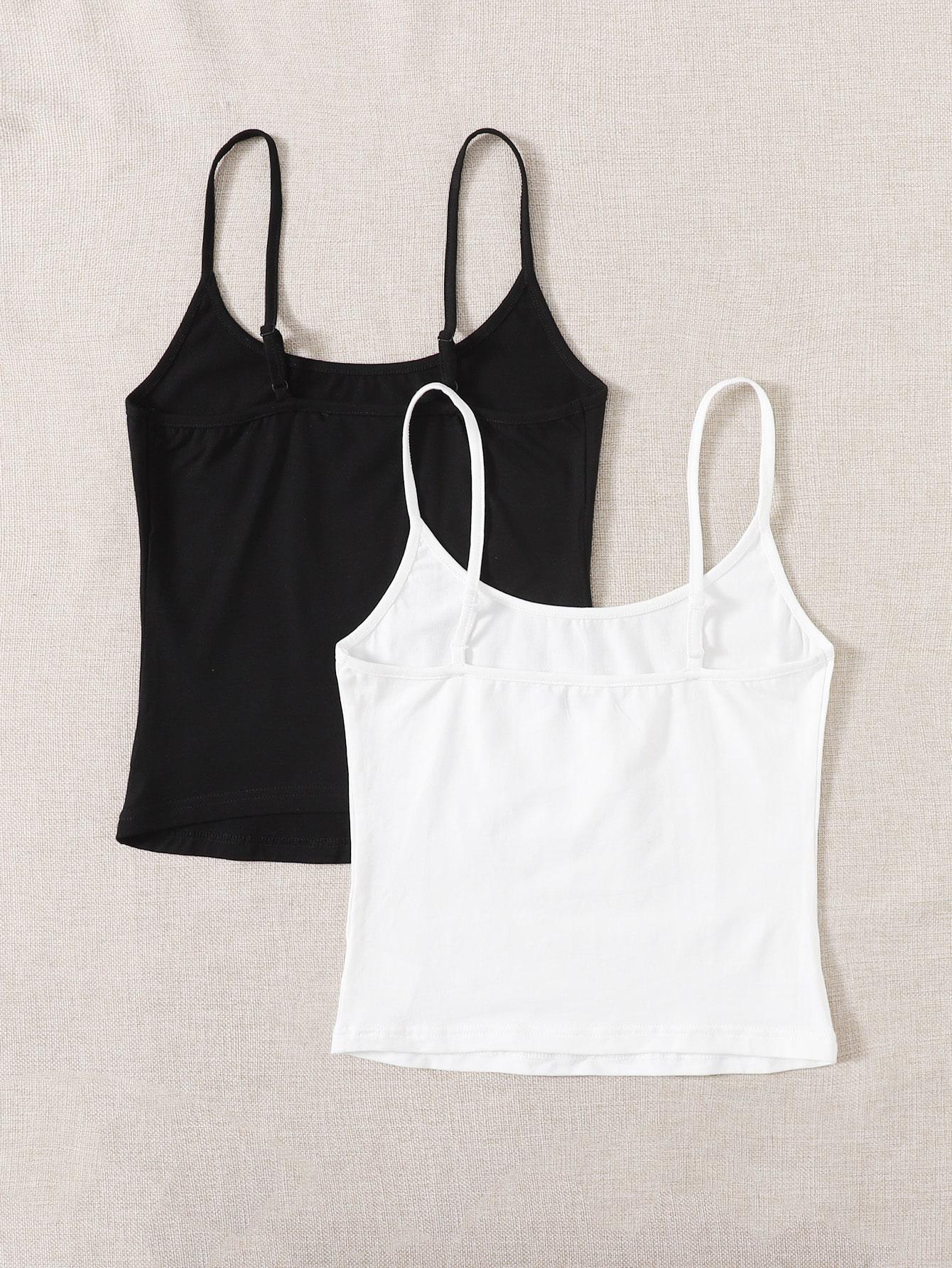 SHEIN TOP NA RAMIĄCZKACH 2-PACK S06__XS