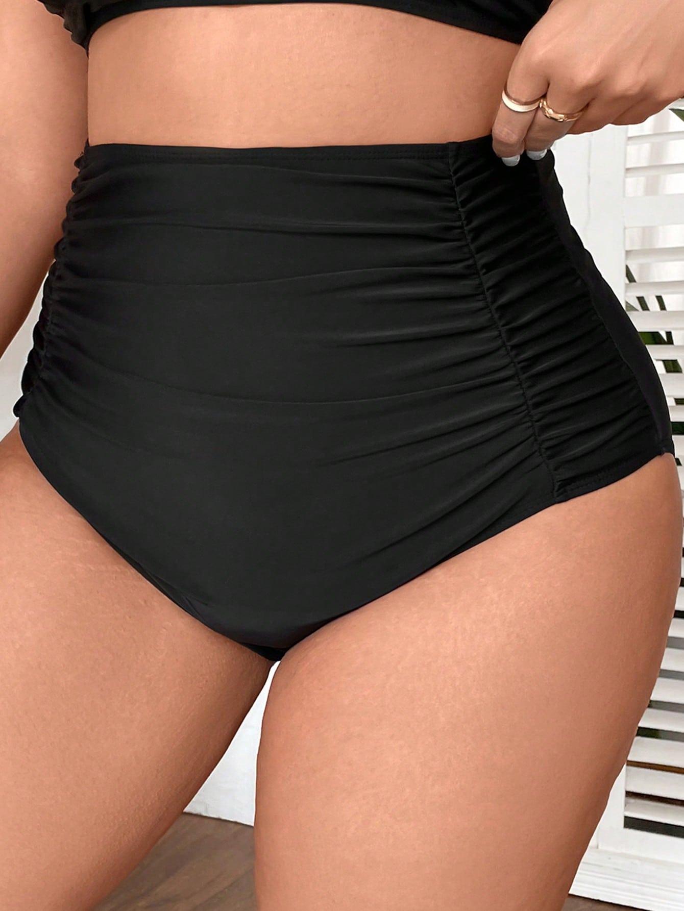 SHEIN CZARNY DÓŁ OD BIKINI S09__48