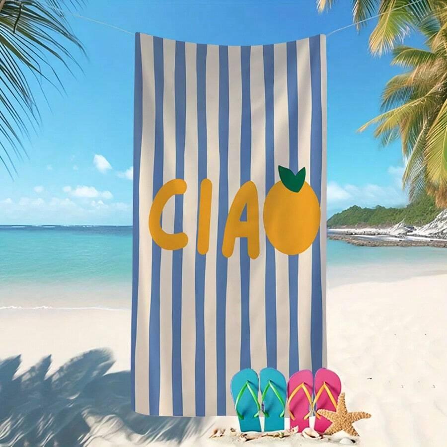 SHEIN RĘCZNIK PLAŻOWY PASKI S07__70X150