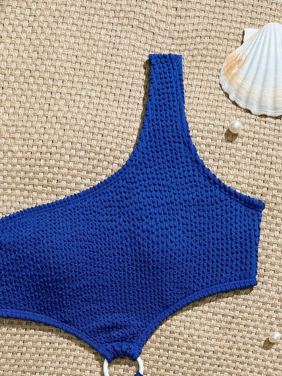 SHEIN GRANATOWY STRÓJ KĄPIELOWY WYCIĘCIE S09__140