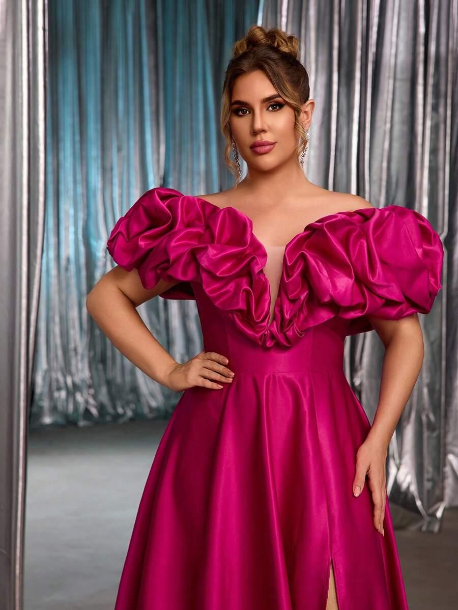 GLAMRAE RÓŻOWA MAXI SUKIENKA S06__52