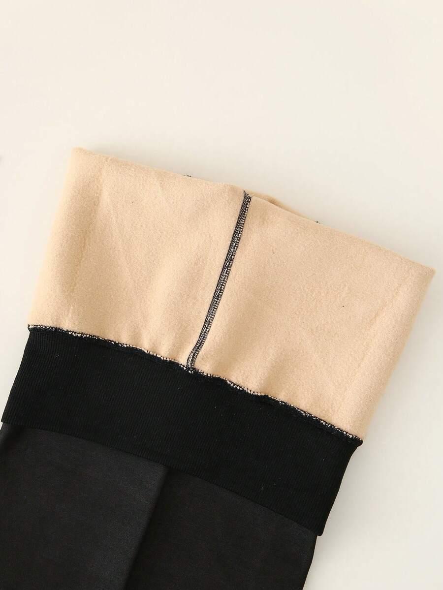 SHEIN CZARNE OCIEPLANE RAJSTOPY W01__92/98