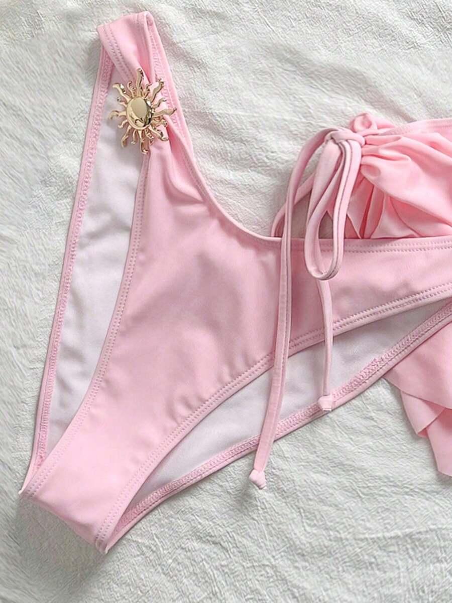 SHEIN DWUCZĘŚCIOWY STRÓJ KĄPIELOWY SPÓDNICA KOMPLET S09__XS