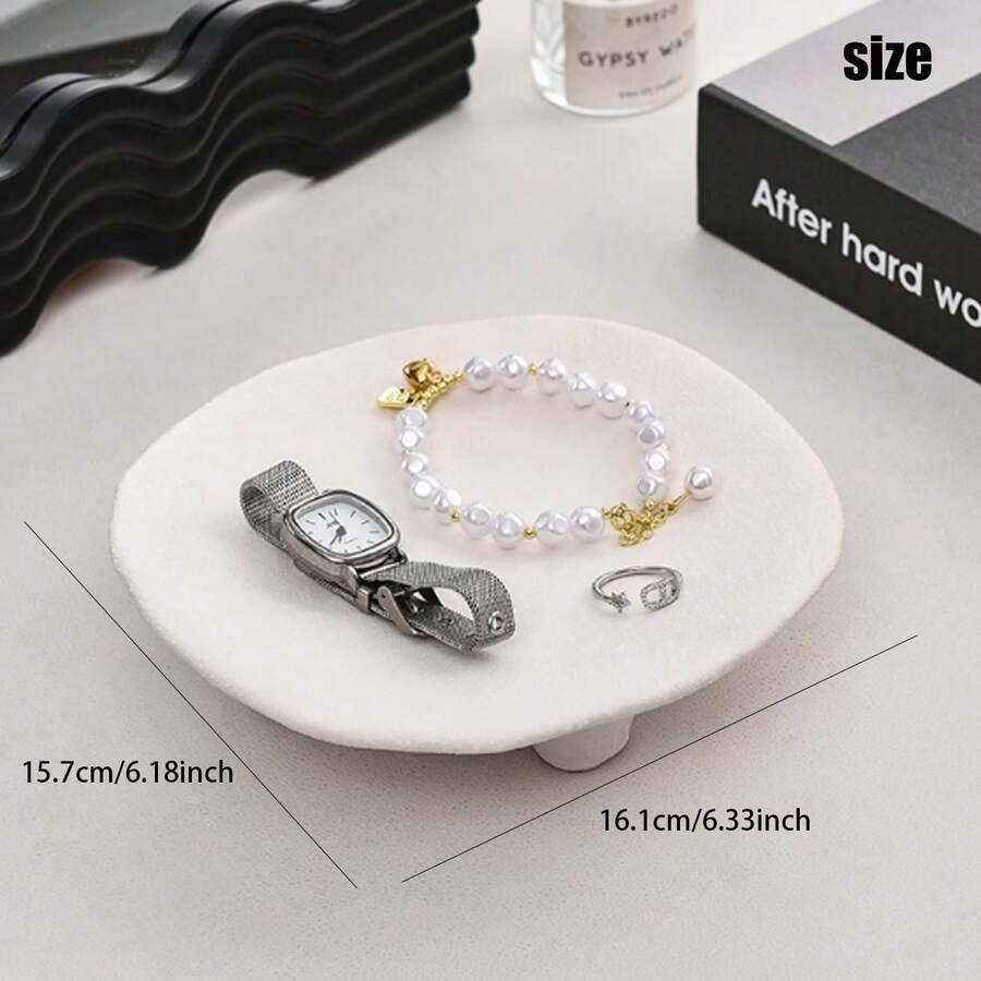 SHEIN BIAŁA TACA DEKORACYJNA S07__16X16CM