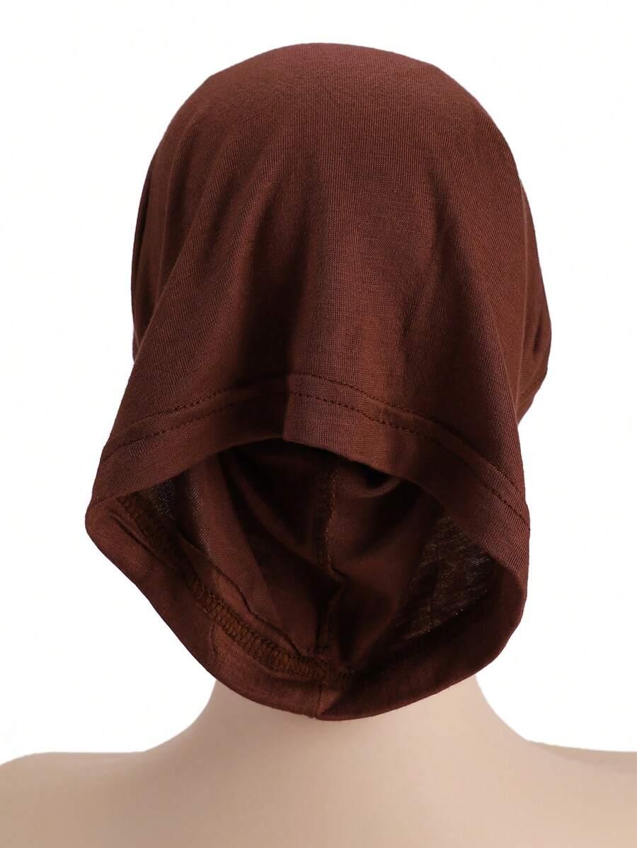 SHEIN BRĄZOWA CHUSTA NA GŁOWĘ S07__