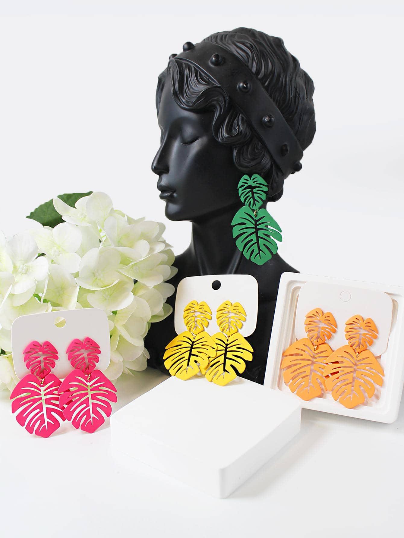 SHEIN ZESTAW KOLOROWYCH KOLCZYKÓW 4-PACK S07