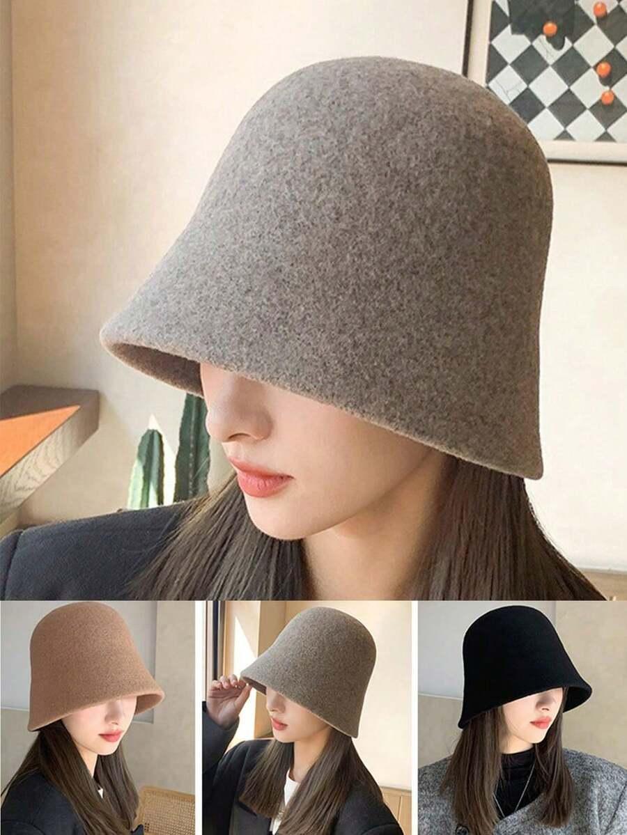 SHEIN BEŻOWA ZIMOWA CZAPKA W01__54