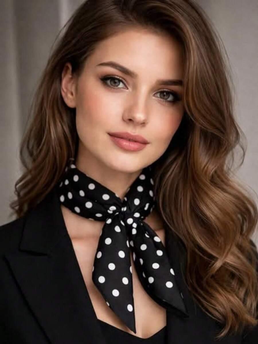 SHEIN APASZKA WZÓR GROSZKI S07__4X95CM