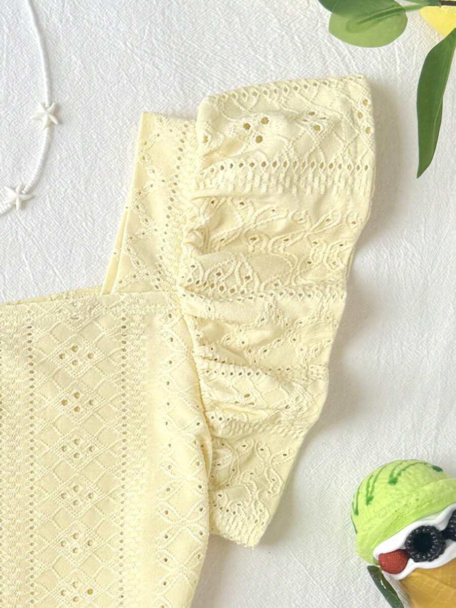 SHEIN ŻÓŁTY TOP BEZ RĘKAWÓW S09__146-152
