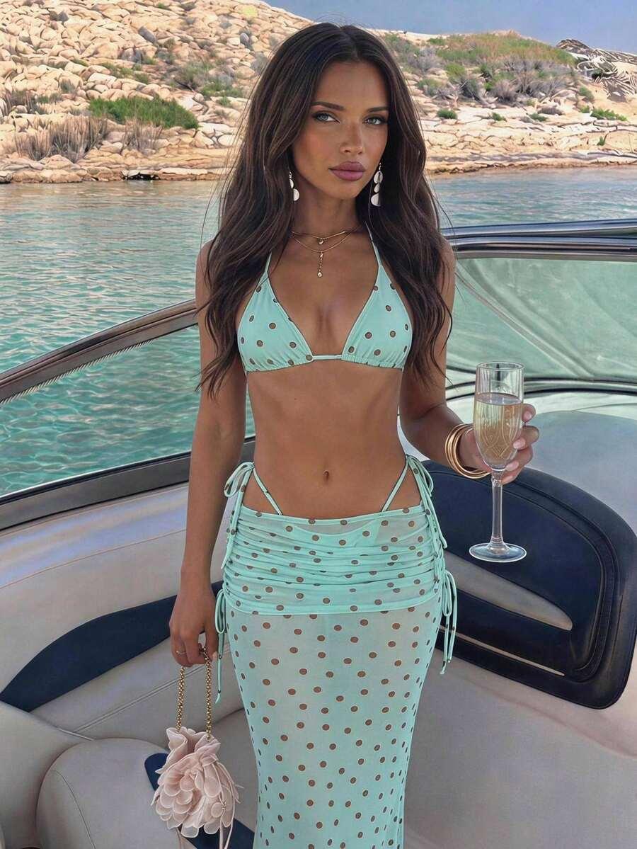ALORUH DÓŁ OD BIKINI SPÓDNICA KOMPLET S09__M