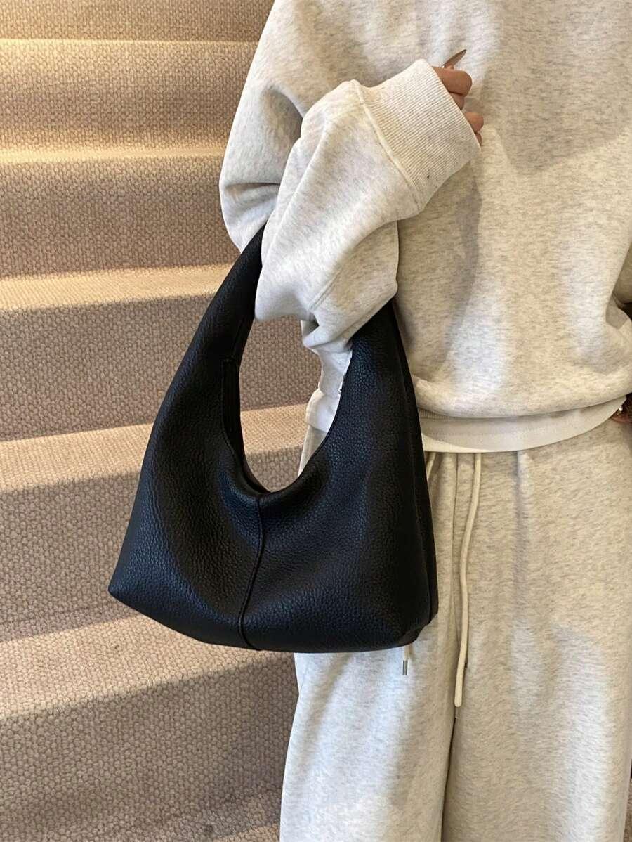SHEIN CZARNA TOREBKA IMITACJA SKÓRY 10X23X29CM