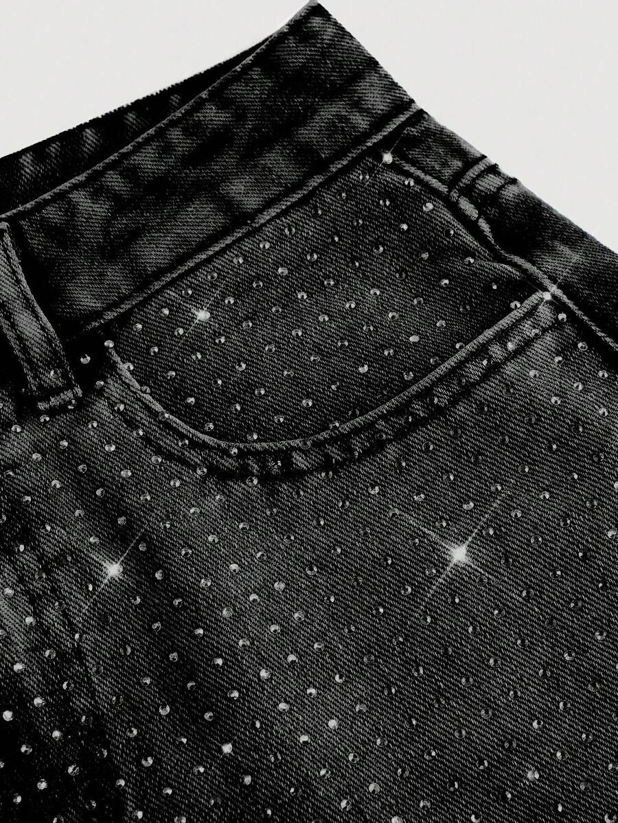 SHEIN CZARNE SPODNIE JEANS XXS